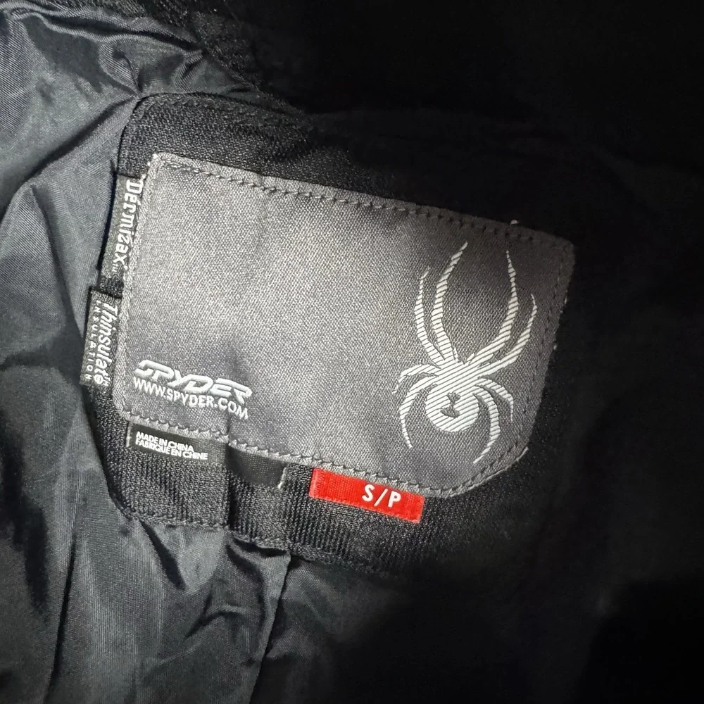 Spyder Ski Jacket Pants Men's Size Small Black Green‎ Snowboard $475 MSRP
